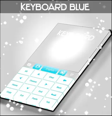 Blue Keyboard Free android App screenshot 0